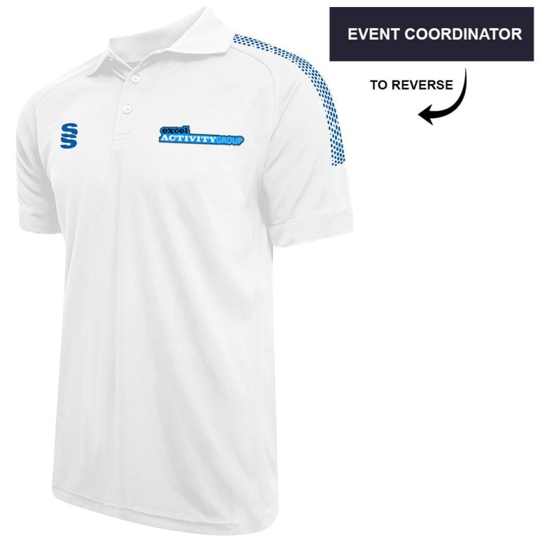 Excel Activity Group Dual Polo Shirt White
