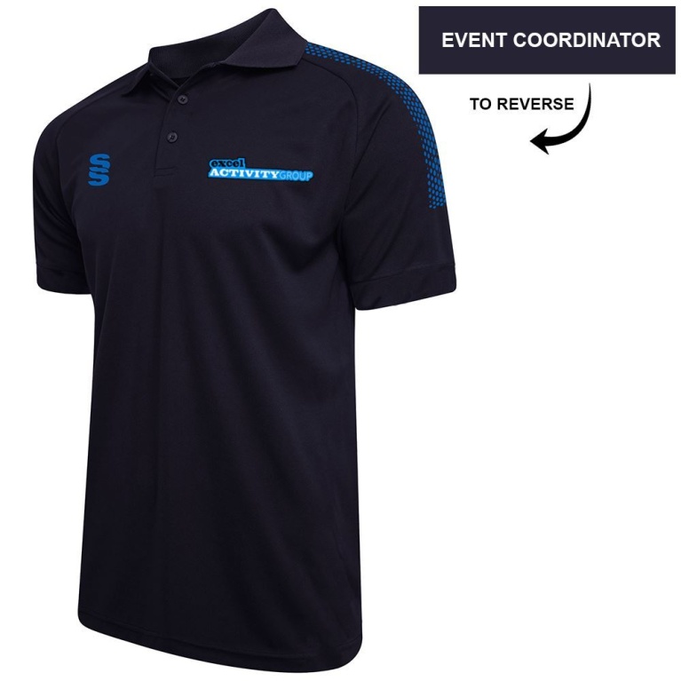 EXCEL ACTIVITY GROUP women's DUAL POLO SHIRT NAVY