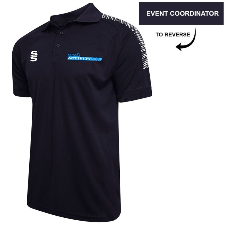 Excel Activity Group Women's Dual Polo Shirt - Navy/White